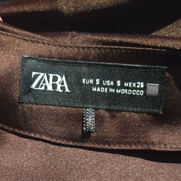 Zara Black Satin Camisole Top - Picture 2 of 3